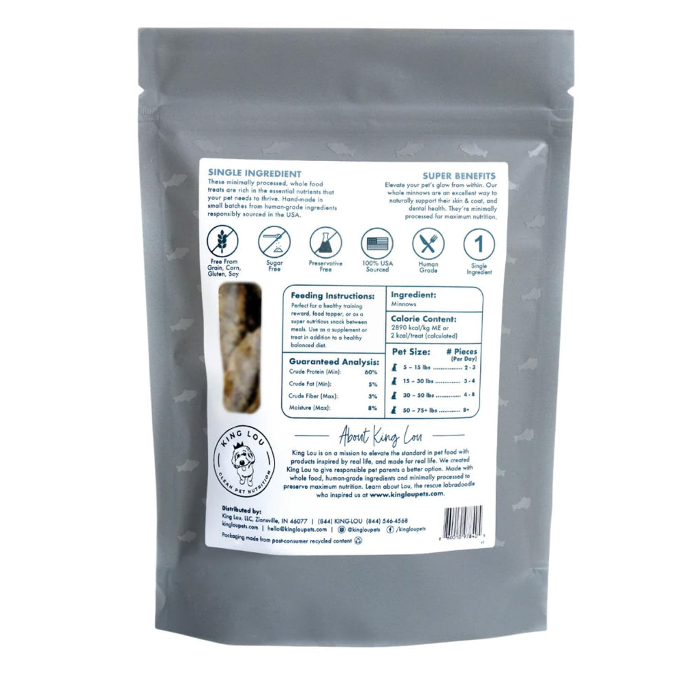 King Lou Pets approuvé par vétérinaire comme friandise simple et sûre.