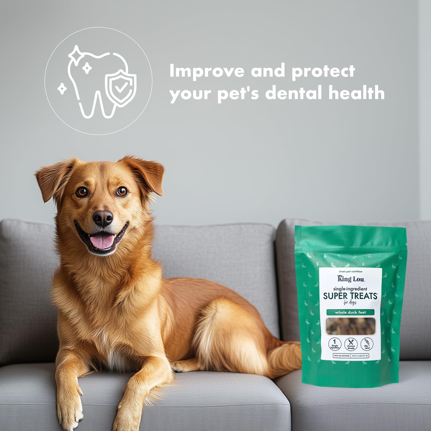 King Lou Pets approuvé par les vétérinaires pour usage quotidien.