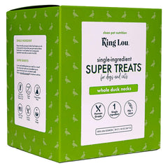 King Lou Pets - Cou de canard entier, friandise simple et savoureuse pour récompenser chiens et chats.