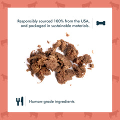King Lou Pets — morceaux de boeuf séchés, croquants et riches en goût pour chien et chat.