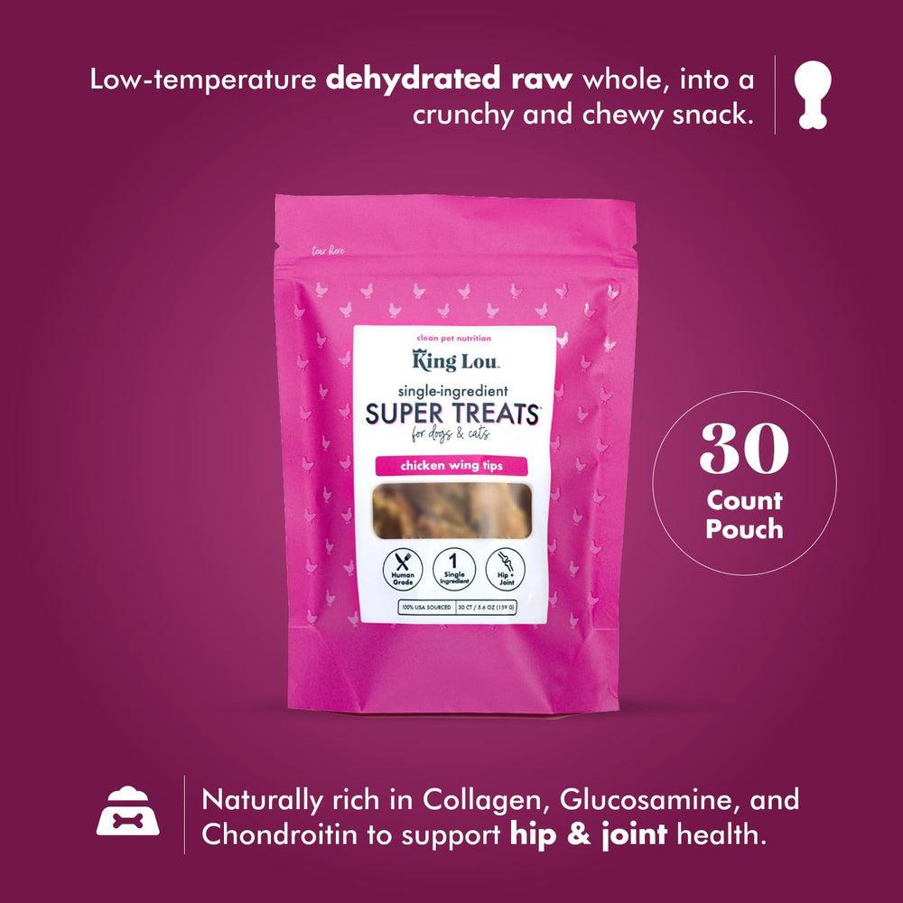 King Lou Pets riches en protéines, collagène et glucosamine pour les articulations.