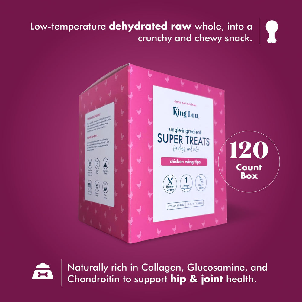 King Lou Vet approuvé, friandise nutritive pour chiens et chats.