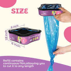 Kingly ensemble-8-sacs-litiere: solution pratique pour plusieurs semaines sans changement.
