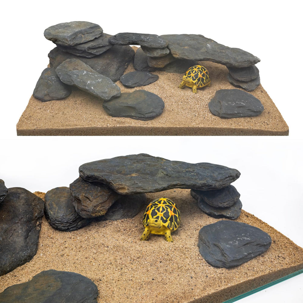 KINGRUI ardoise naturelle, roche polyvalente pour paludarium et terrarium