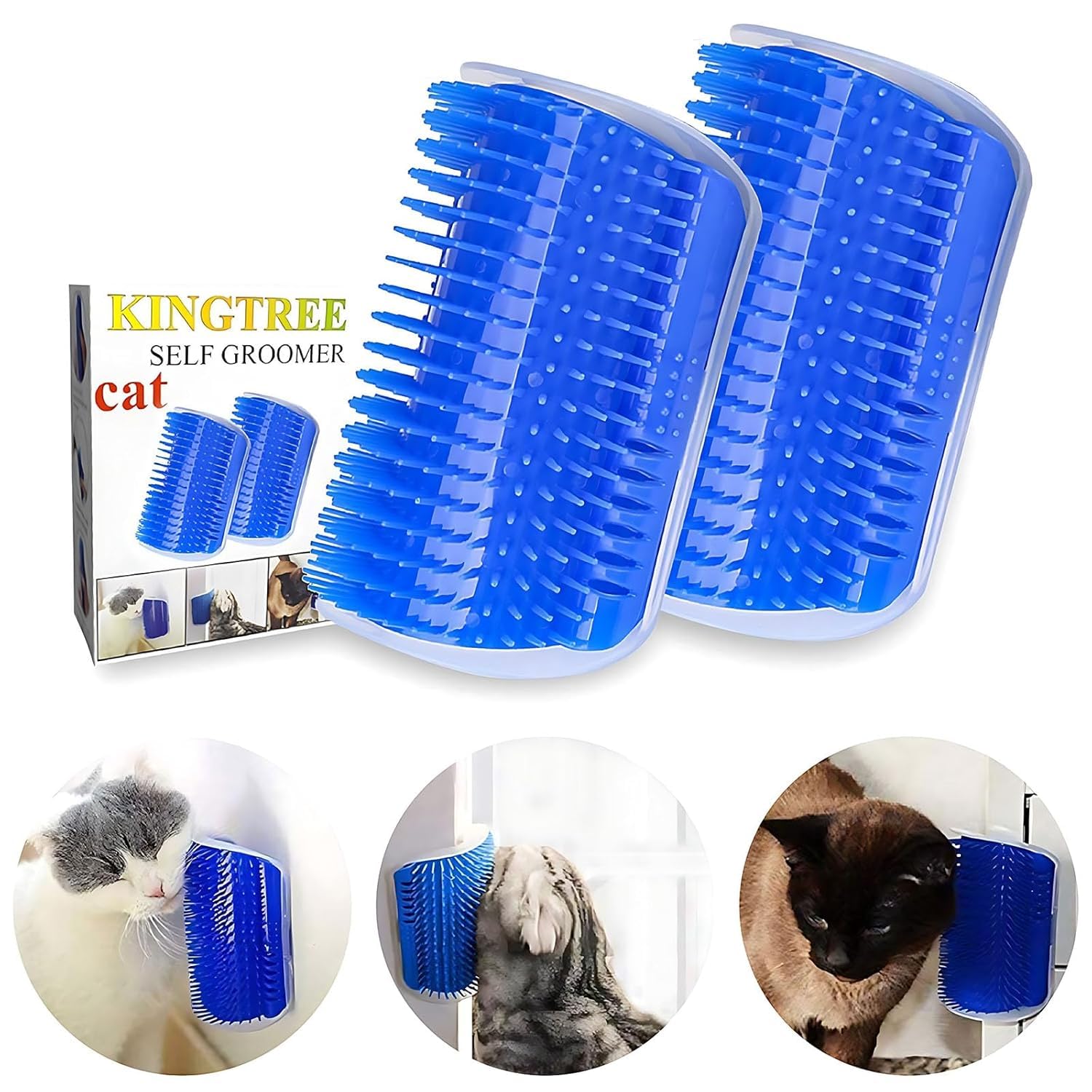 Kingtree Scratcher Coign Chat Visage: duo pratique pour le toilettage et le divertissement.