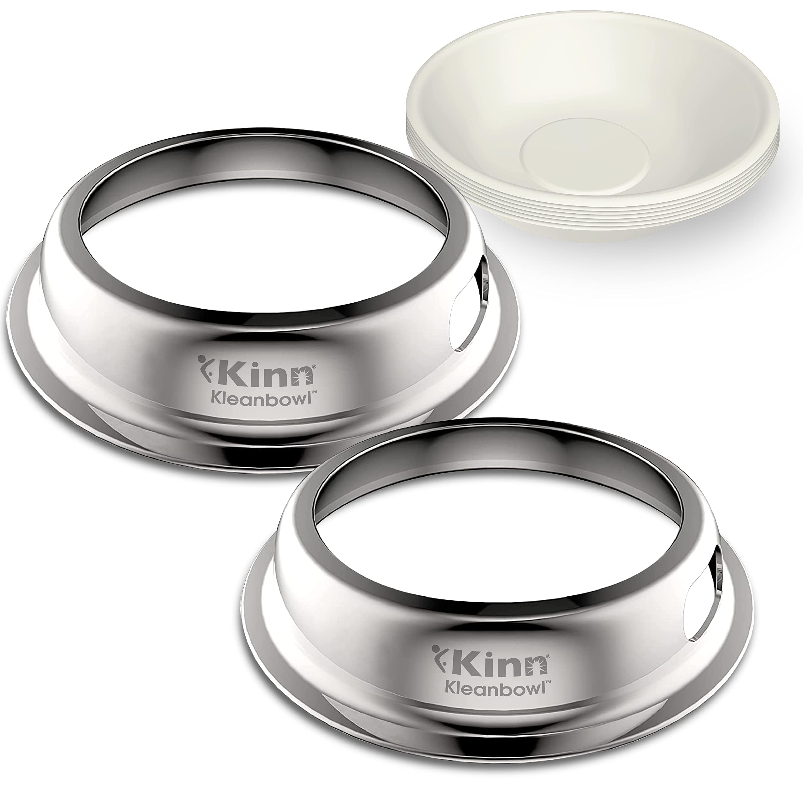 Kinn Kleanbowl avec cadre inox et insert compostable pour repas propres en déplacement