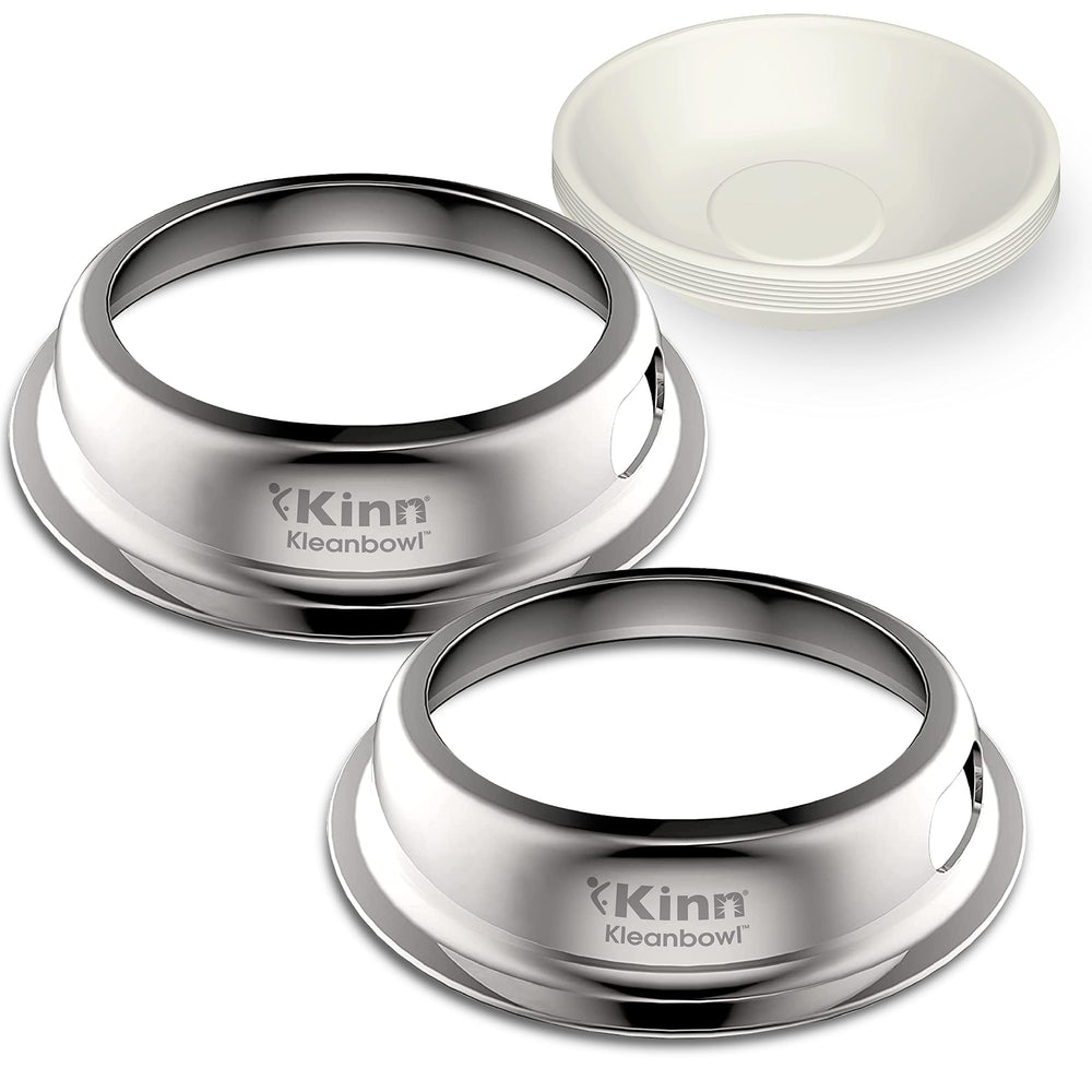 Kinn Kleanbowl avec cadre inox et insert compostable pour repas propres en déplacement