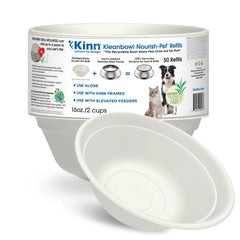 Kinn Kleanbowl: lot de 50 bols 16 oz, idéal pour voyages et garde.