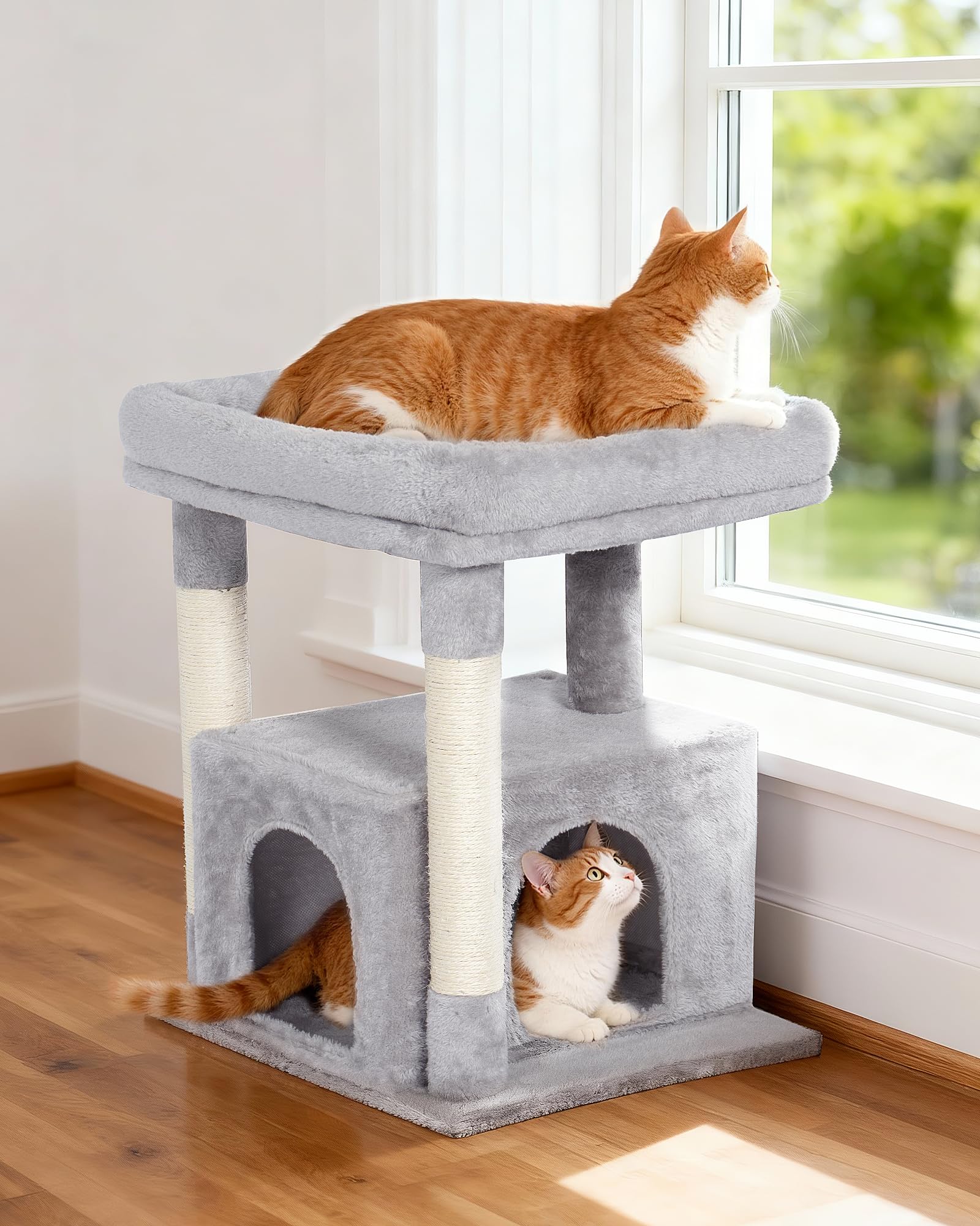 Kinotail Arbre chat : coussin amovible et lavable pour entretien facile.