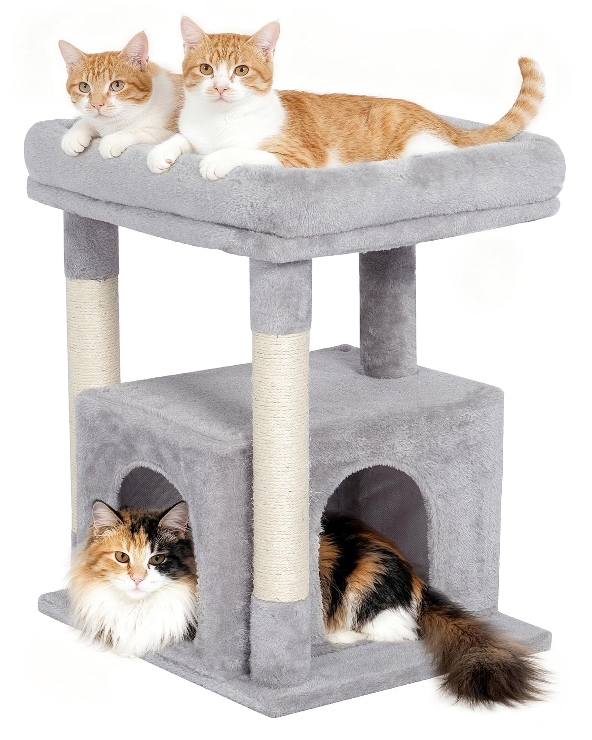 Kinotail Arbre chat : grand perchoir offrant espace et confort pour chats adultes.