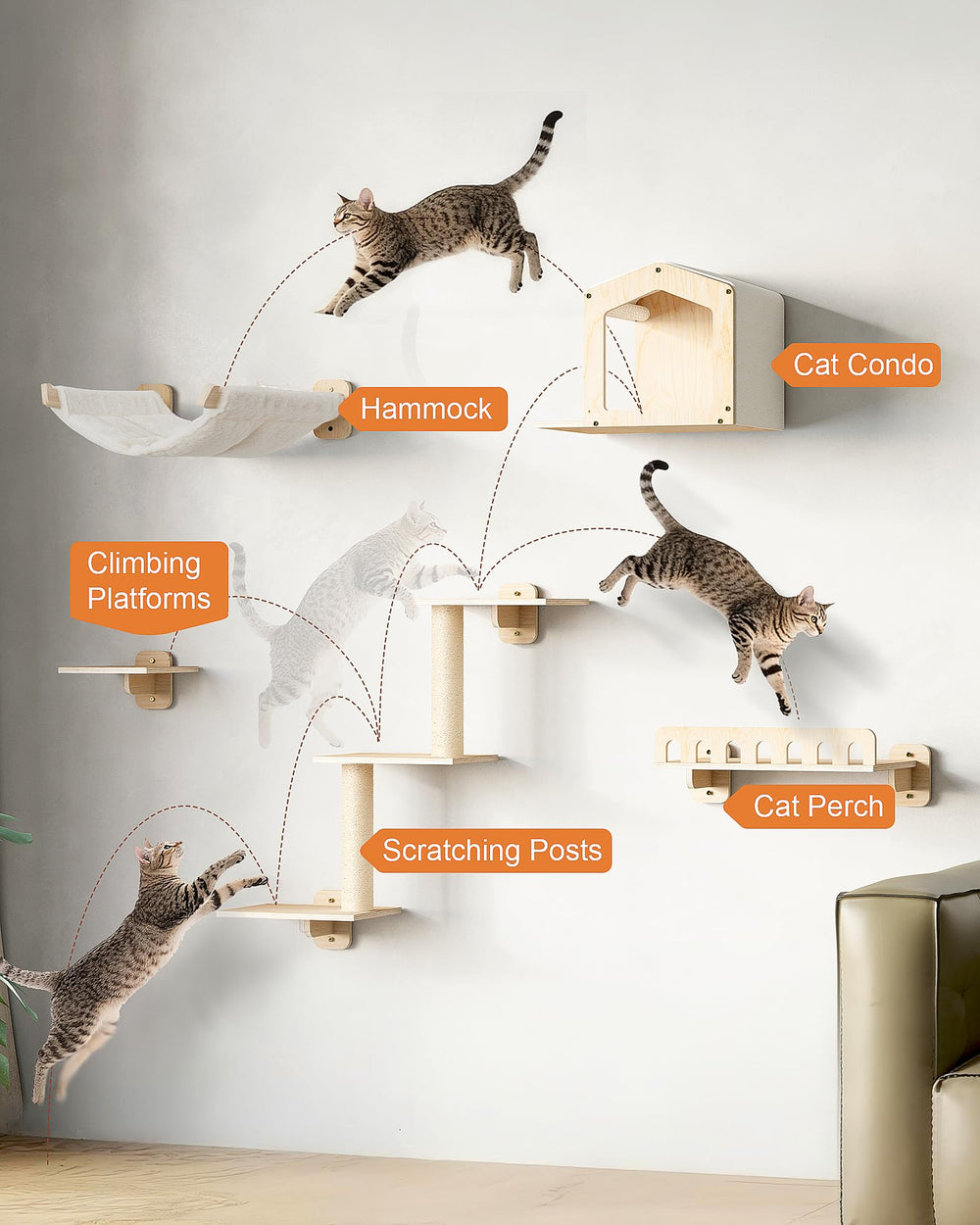 KinoTail feutre anti-dérapant durable pour stabilité lors de l'escalade.