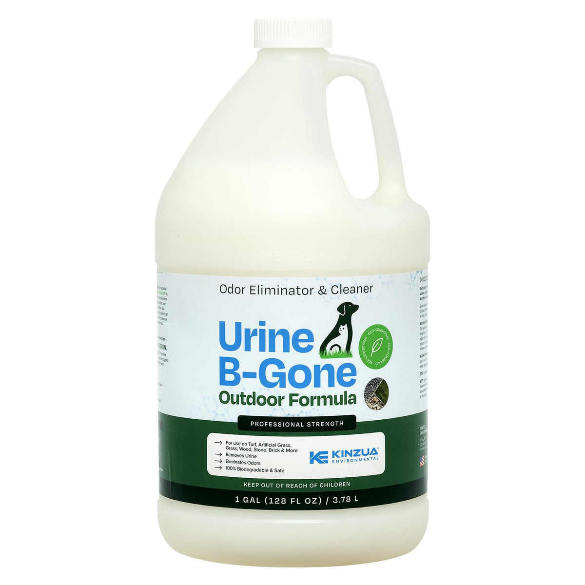 KINZUA ENVIRONMENTAL Urine B-Gone en bouteille galon: élimination des odeurs.