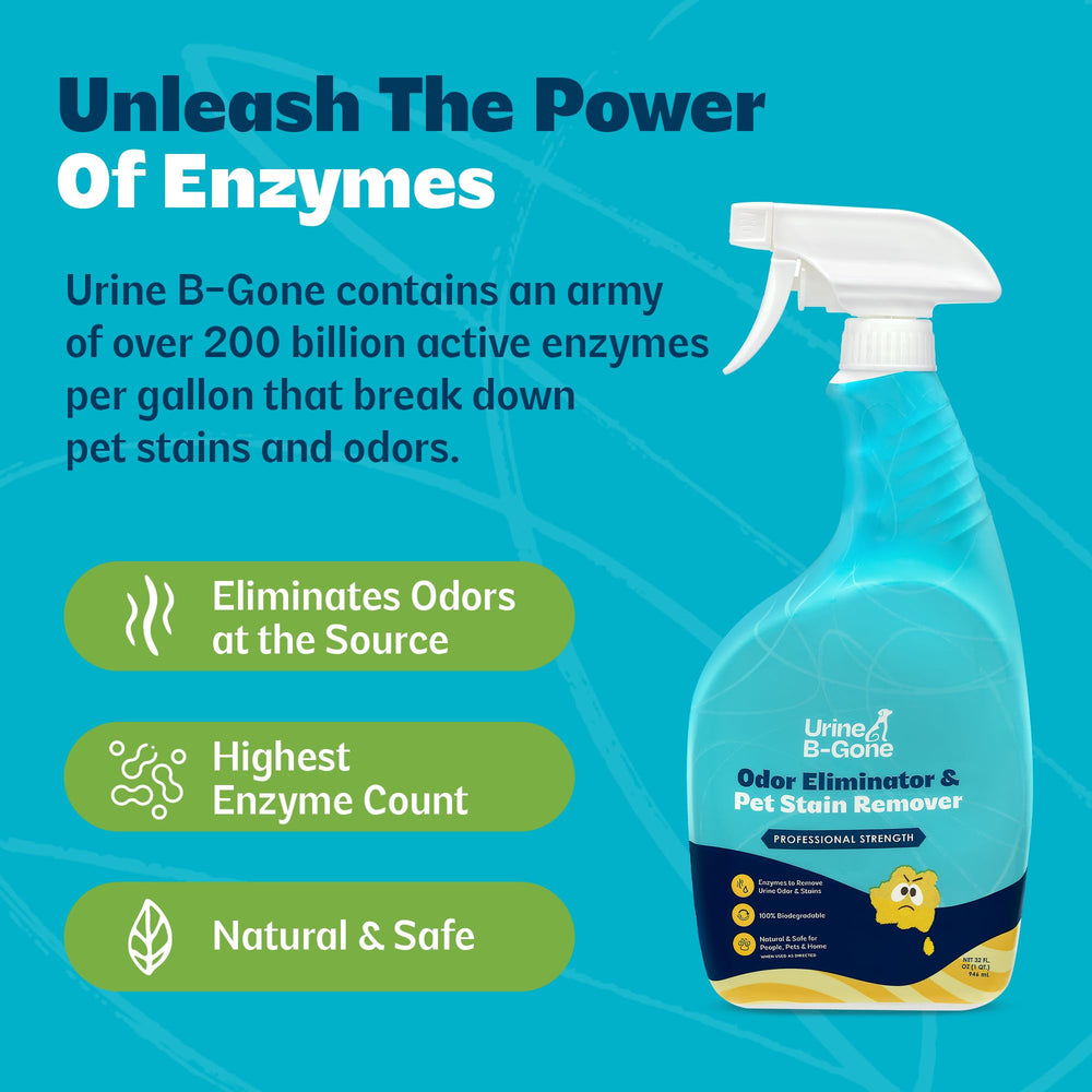 KINZUA URINE B-GONE formulation naturelle et sûre autour des animaux et des enfants