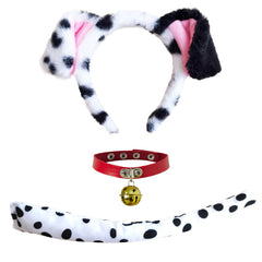 Bandeau dalmatien Kipssmlse avec oreilles, parfait pour déguisements et Halloween