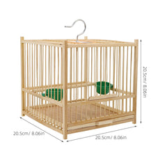 Cage Kisangel en bambou brodée, design décoratif qui s'intègre au décor.