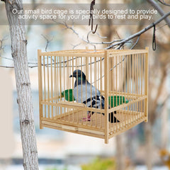Cage Kisangel oiseaux bambou entretien simple et nettoyage pratique.