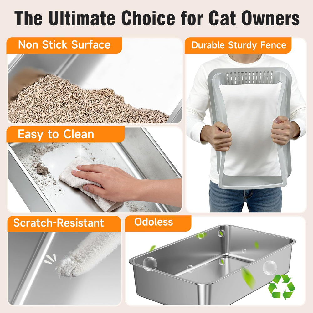 Lot de 2 boîtes pour multi-chats ou usages séparés.