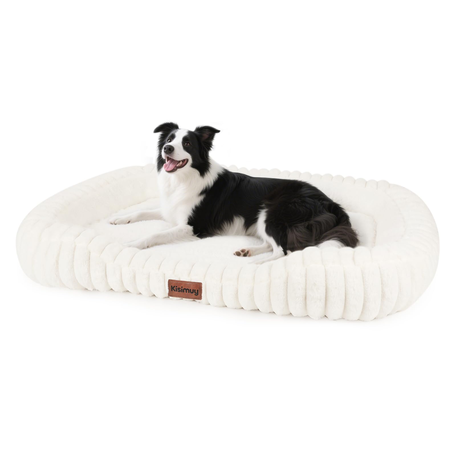 KISIMUY taille-43x31x5pouces: adapté au chien très grand pour un confort sûr.