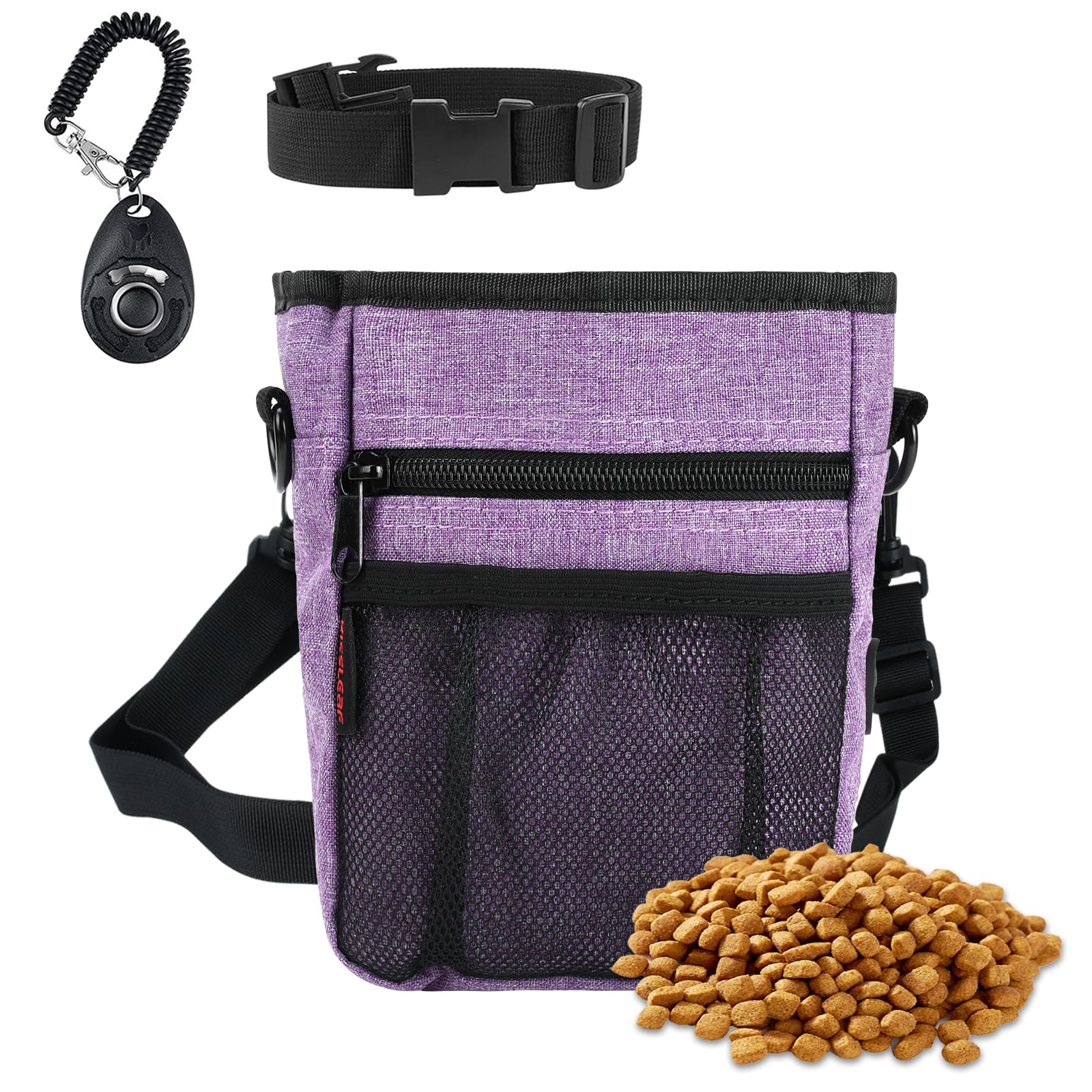 kissleaf pochette gourmandises chien formation magnetique, accès rapide aux friandises