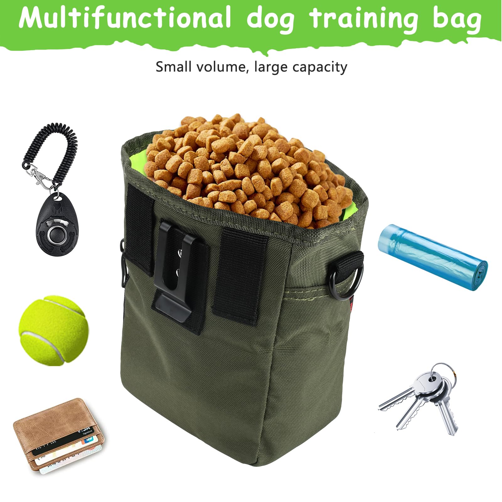 Kissleaf sac d'apprentissage chien distributeur de sacs pour sorties propres.