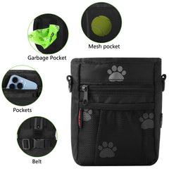 Distributeur intégré de sacs-poubelle pour sorties propres et pratiques.