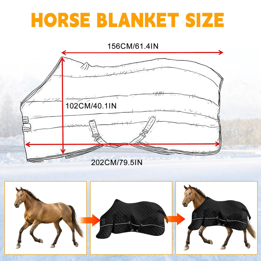 Kistrba imperméable Pongee garde le cheval au sec.