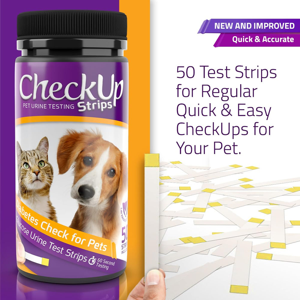 KIT4CAT CheckUp bande-test-urine: test de glycémie rapide pour animaux.