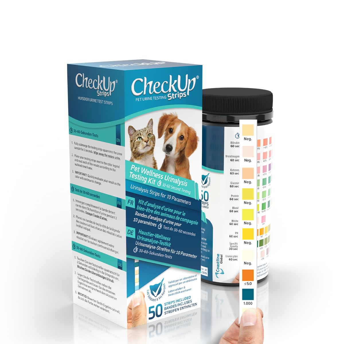 Kit4CAT CheckUp – boîte d'emballage pratique et facile à ranger pour usage domestique