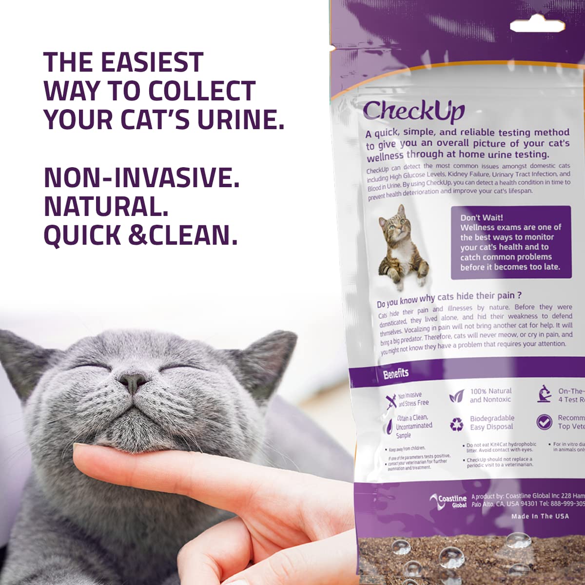 KIT4CAT CheckUp : emballage pratique pour une utilisation ponctuelle à domicile