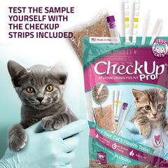 KIT4CAT CheckUp Pro — deux bandelettes de test rapides pour 10 paramètres.