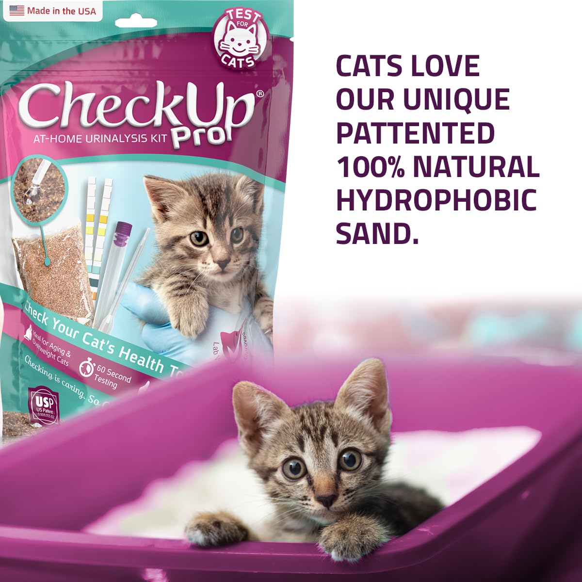 KIT4CAT CheckUp Pro — sable naturel dense pour une utilisation économique.