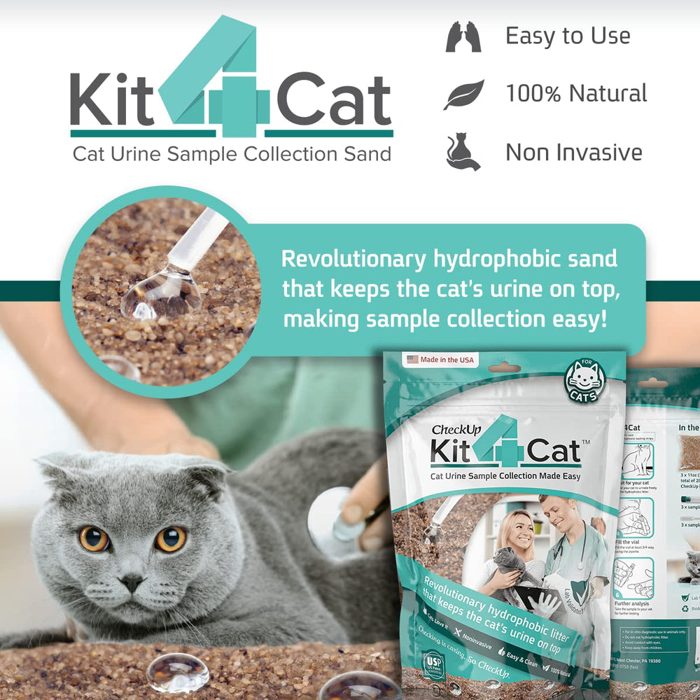 Kit4Cat urine en surface sur sable hydrophobe, manipulation facilitée