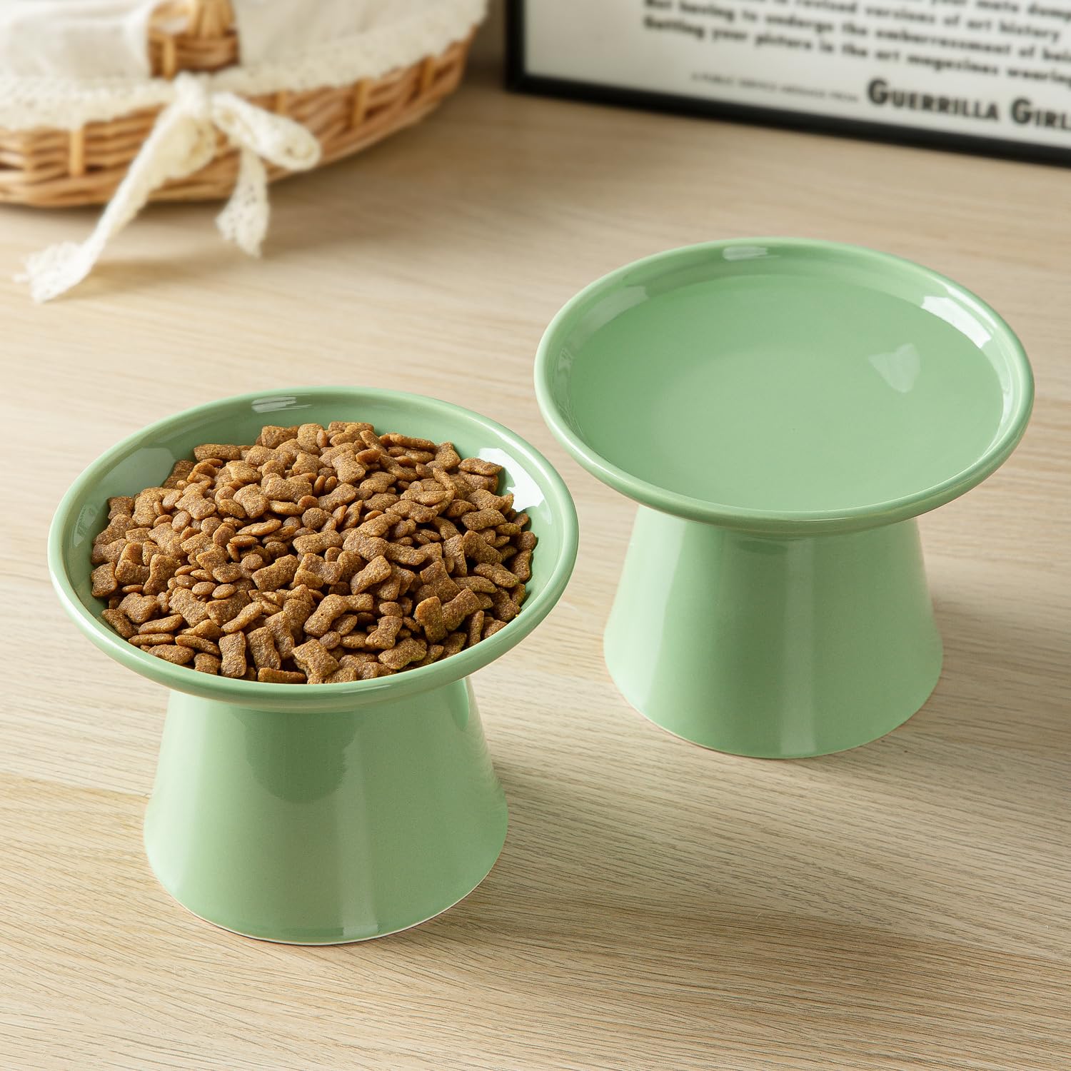 KITCHENLESTAR bol chat usage quotidien eau nourriture: pratique et stable.