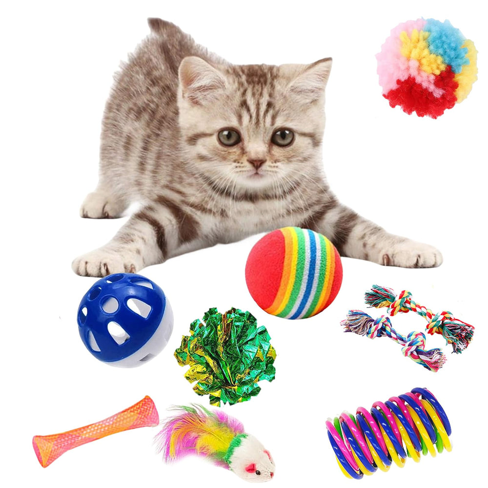 Jouet printemps coloré KITCHSTAR pour chats, attire l’attention et incite au jeu