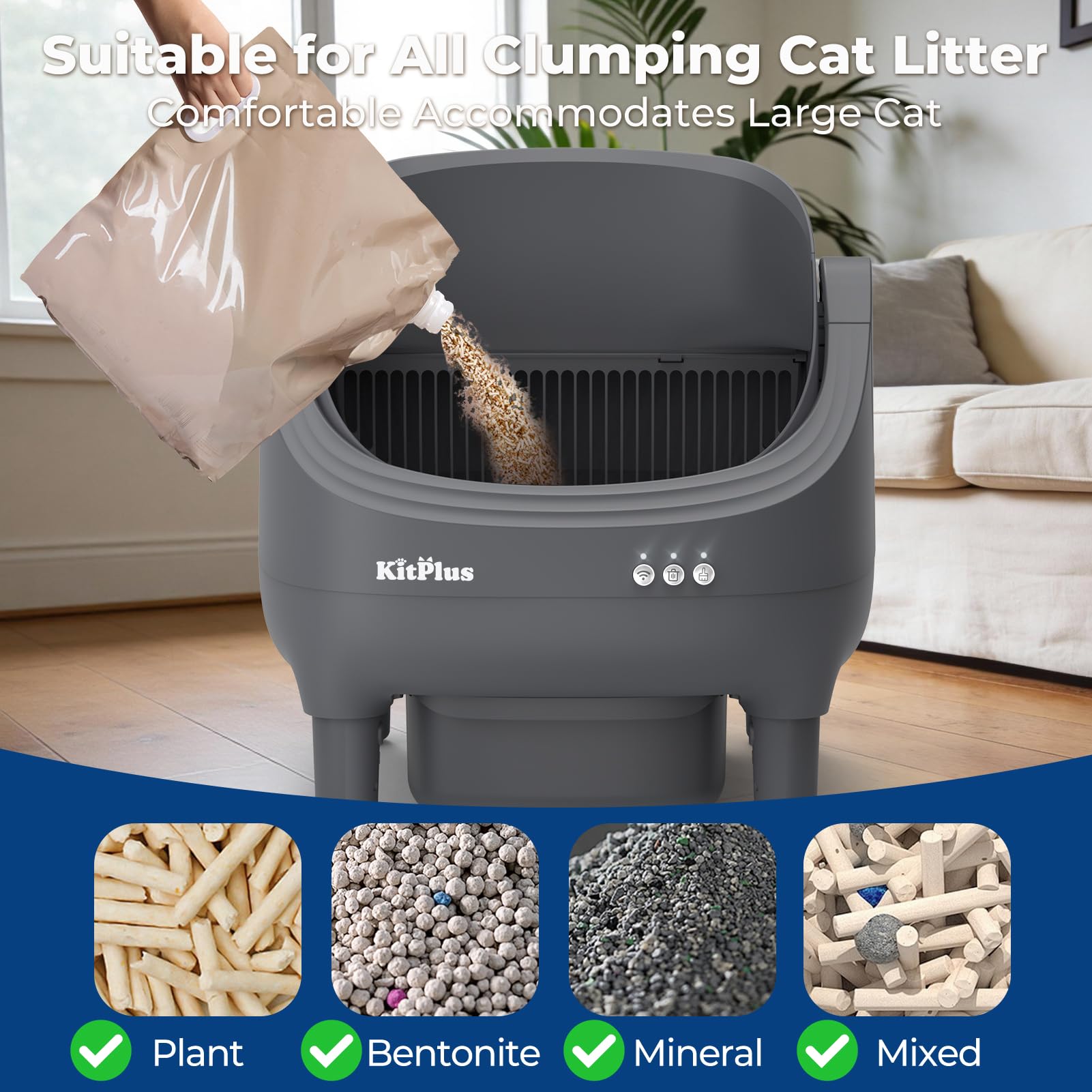 KITPLUS système anti-odeur et déchets scellé pour maison propre