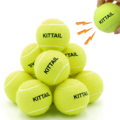 Balles tennis squeaky KITTAIL, 12 pièces, parfaites pour le jeu actif.
