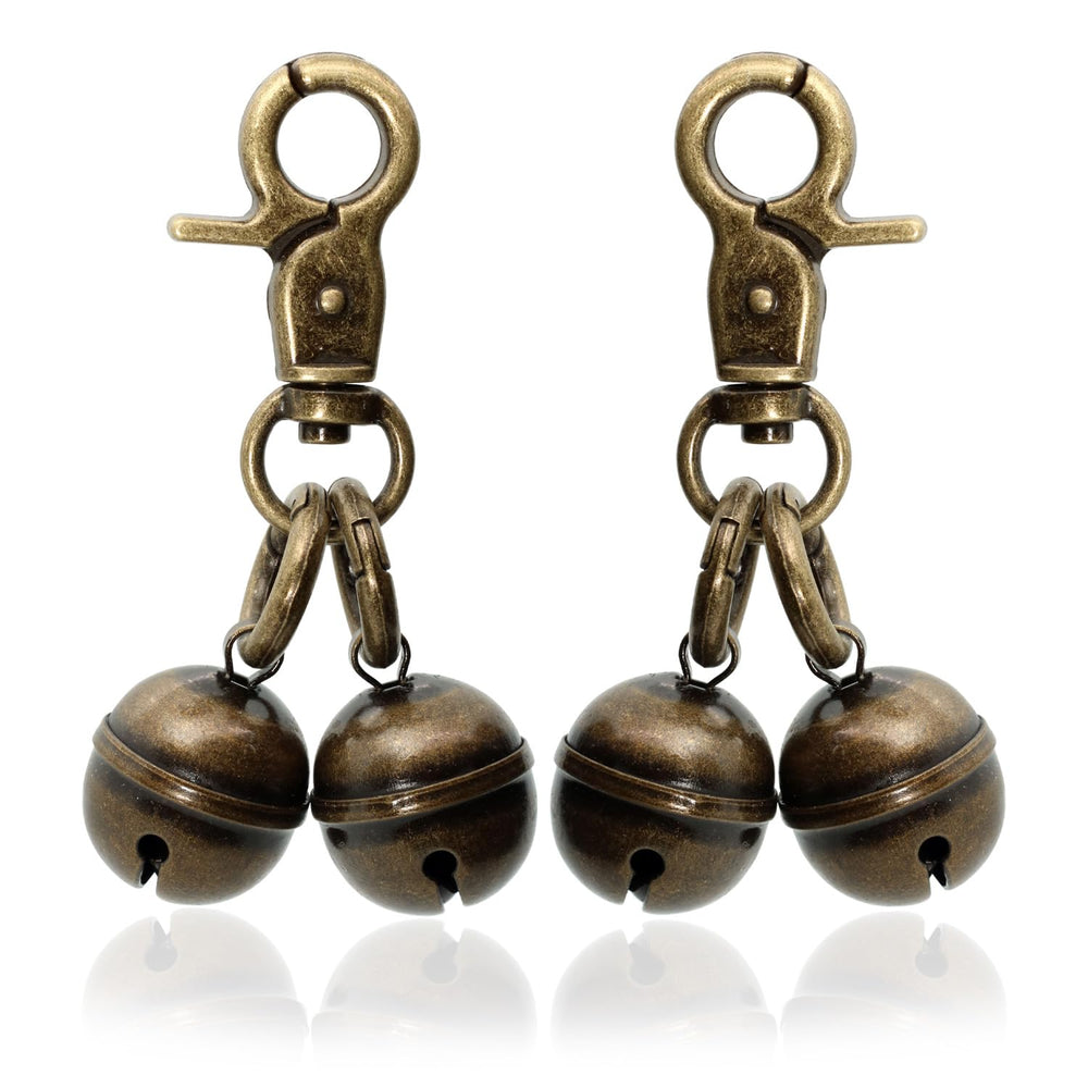 Cloche KITTAIL en cuivre sur collier chien, son clair pour alertes quotidiennes.