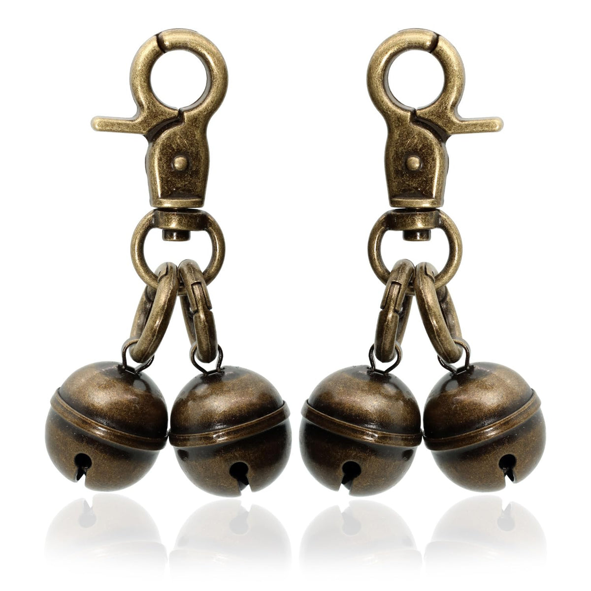 Cloche KITTAIL en cuivre sur collier chien, son clair pour alertes quotidiennes.