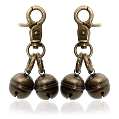 Cloche KITTAIL en cuivre sur collier chien, son clair pour alertes quotidiennes.