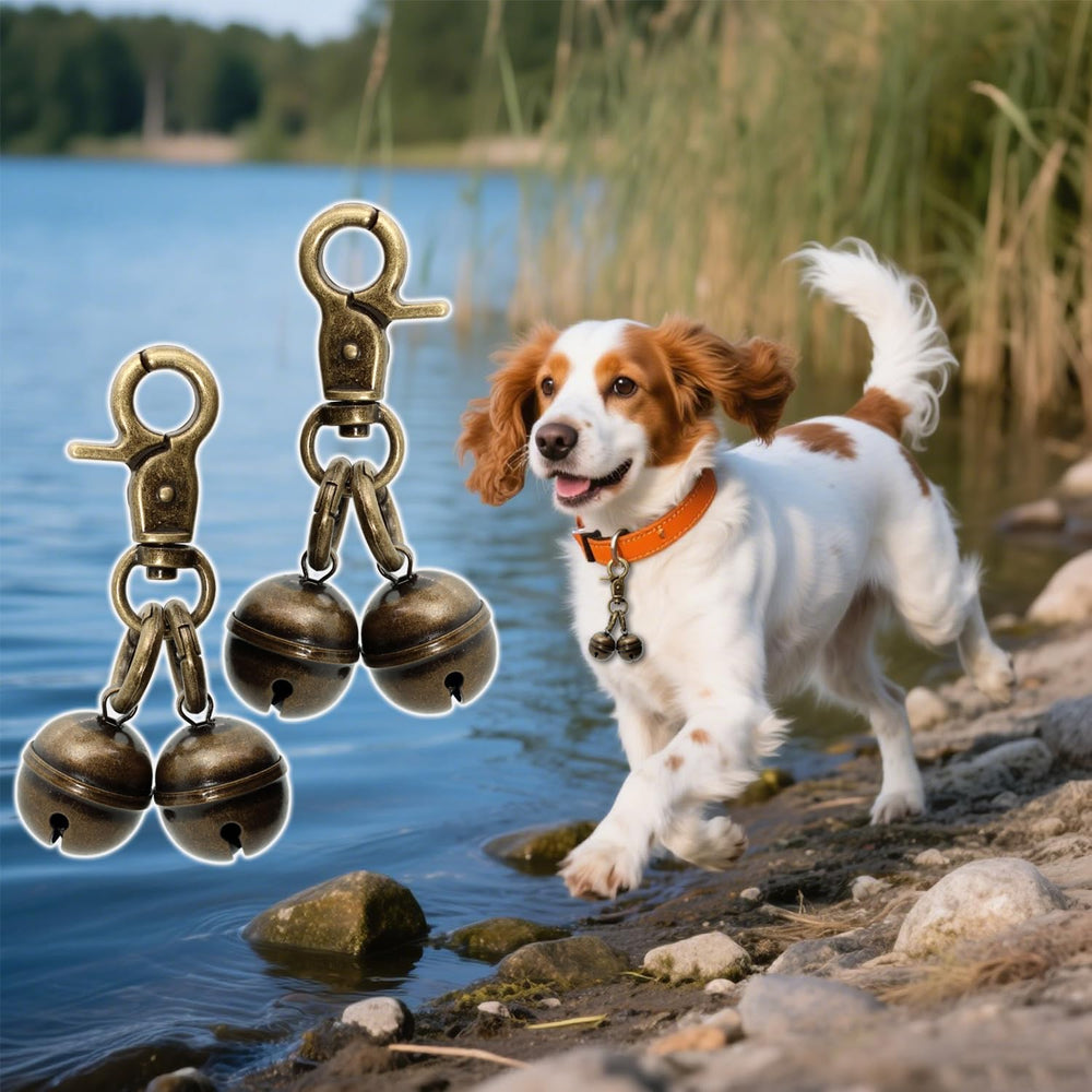 Cloche KITTAIL cuivrée, durable et résistante pour collier.