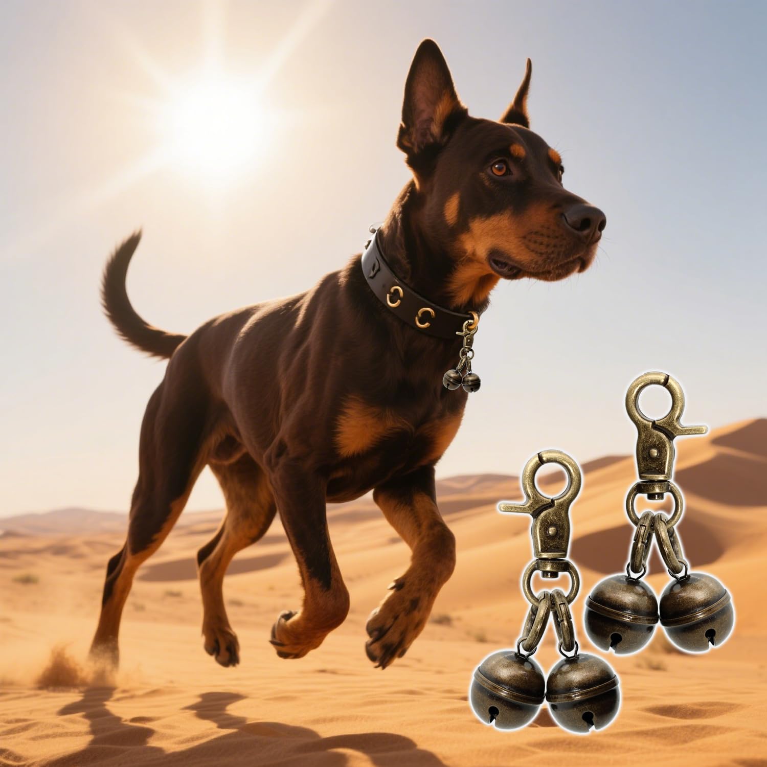 KITTAIL cloche sur collier idéale pour sorties nocturnes.