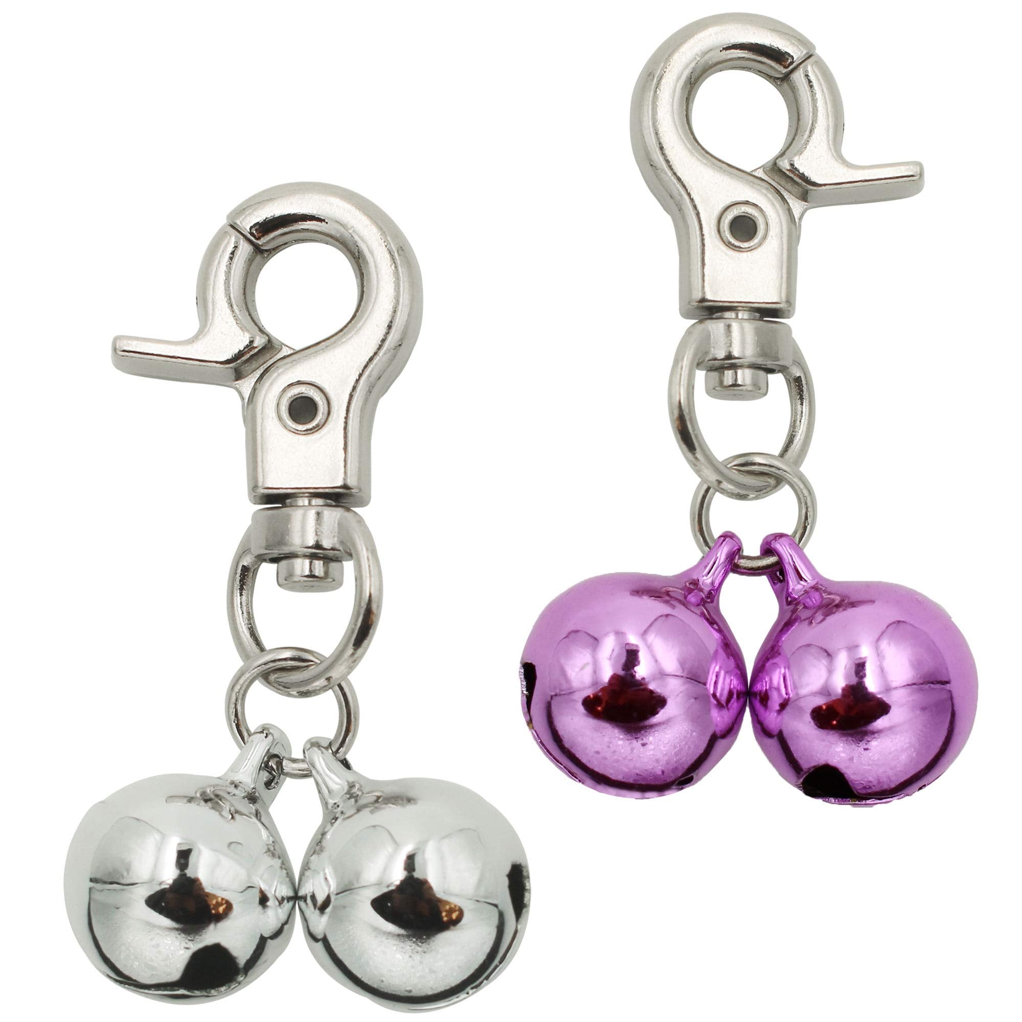 KITTAIL clochette en acier inoxydable sur collier pour chien, visibilité accrue