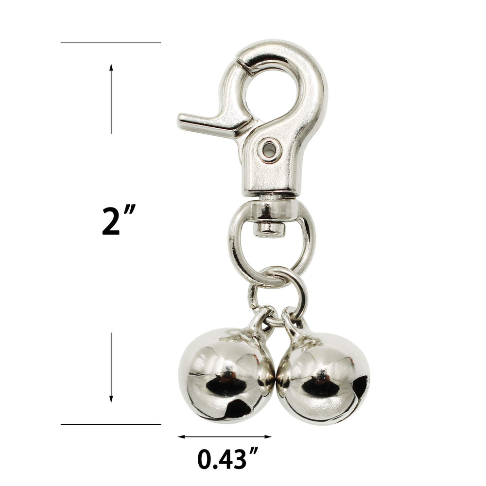 KITTAIL ensemble de deux cloches inox, pratique pour plusieurs colliers.
