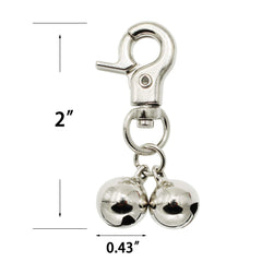 KITTAIL ensemble de deux cloches inox, pratique pour plusieurs colliers.
