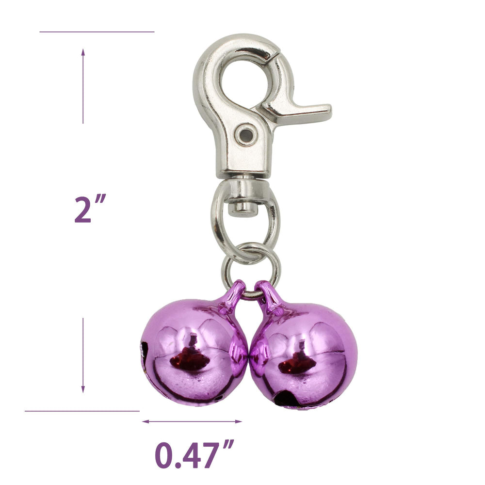 KITTAIL ensemble de deux clochettes en inox sur collier, accessoire polyvalent
