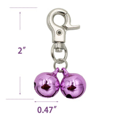 KITTAIL ensemble de deux clochettes en inox sur collier, accessoire polyvalent