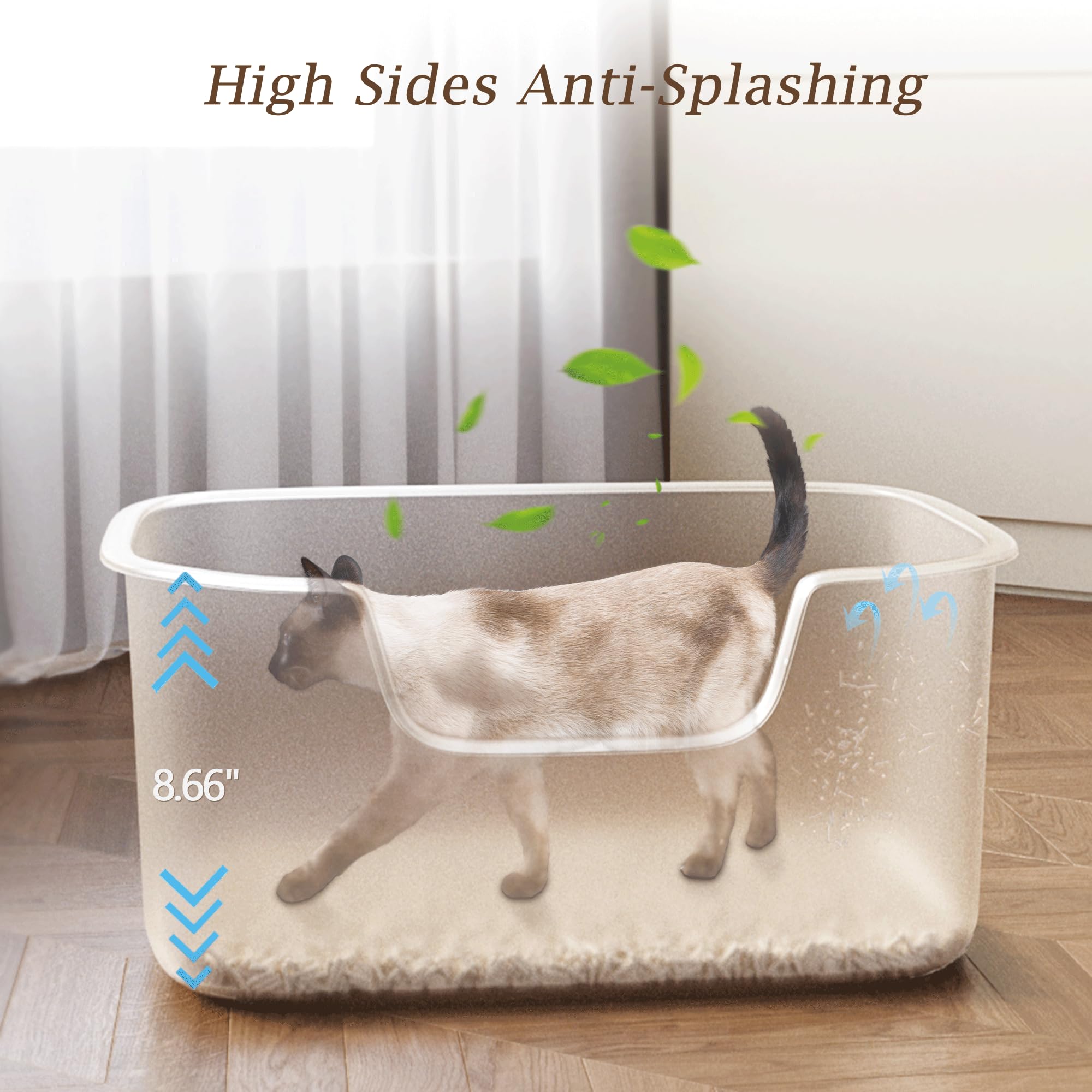 Kittenhood bac litière nettoyage efficace sans coins difficiles.