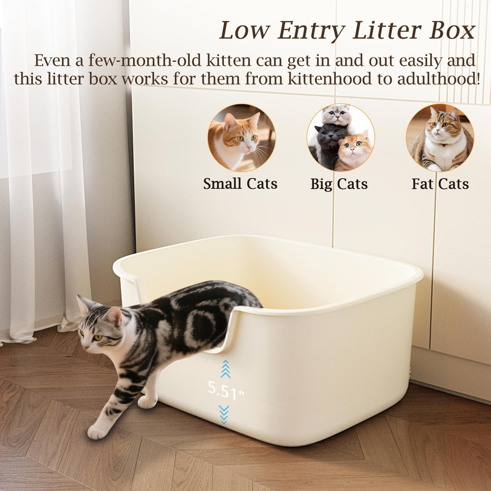 Kittenhood bac litière solide et durable résistant à l’usage quotidien.