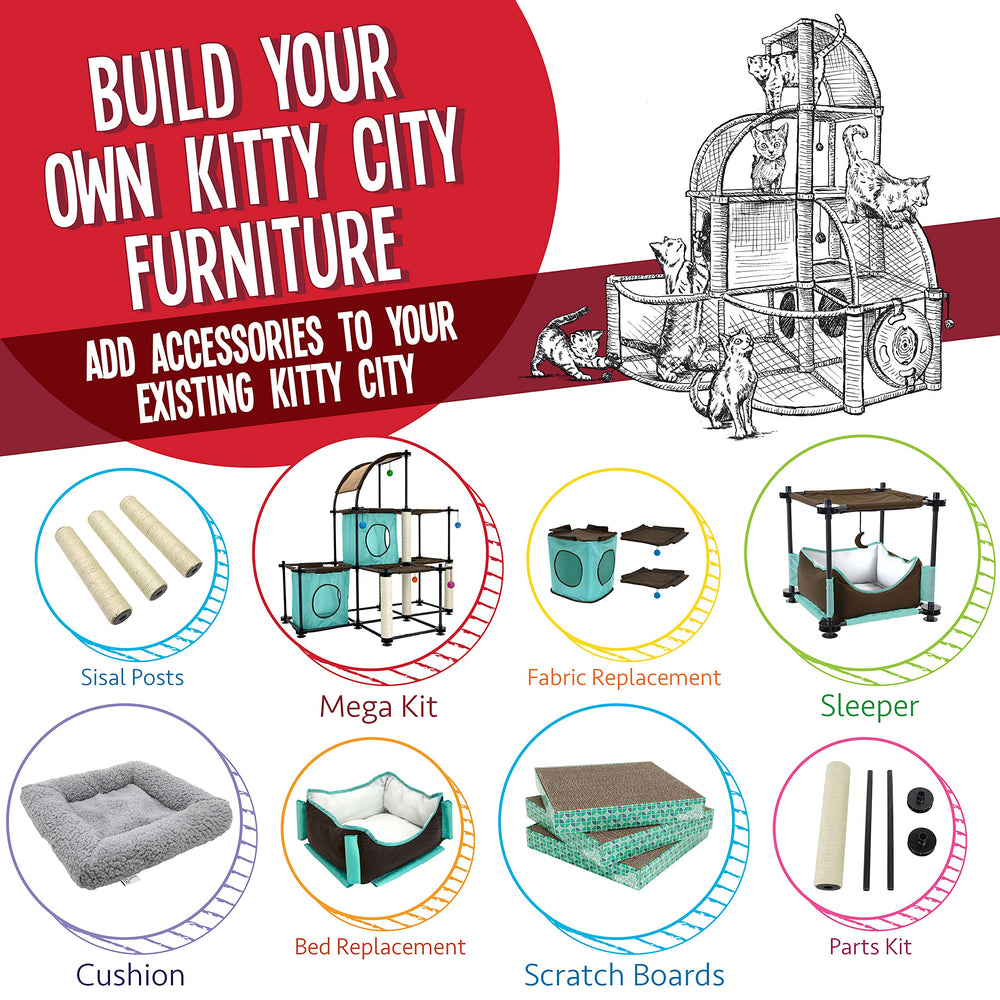 Kitty City: dimensions adaptées au cube Kitty City