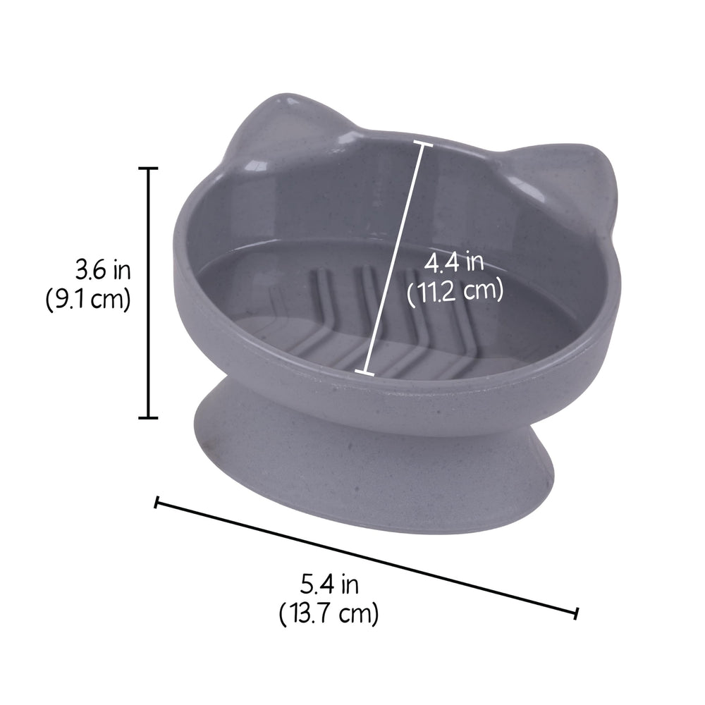 Kitty City – forme ovale réduisant la fatigue des moustaches pendant le repas.